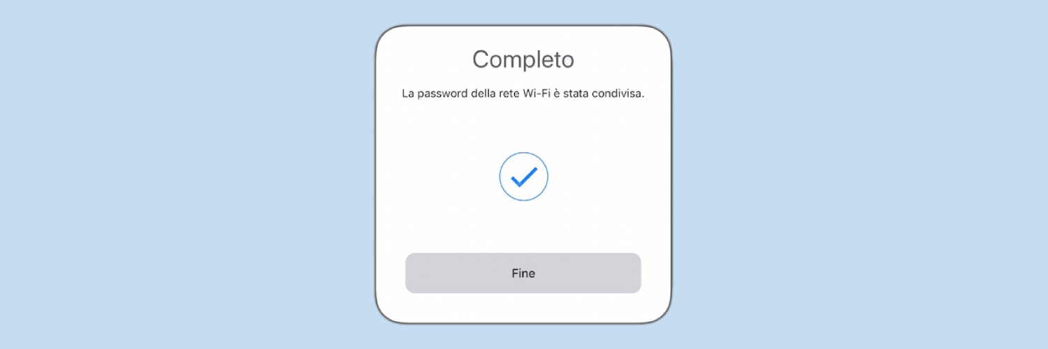 condividere password wifi iphone